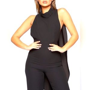 Fashion Nova Drape Back Jumpsuit